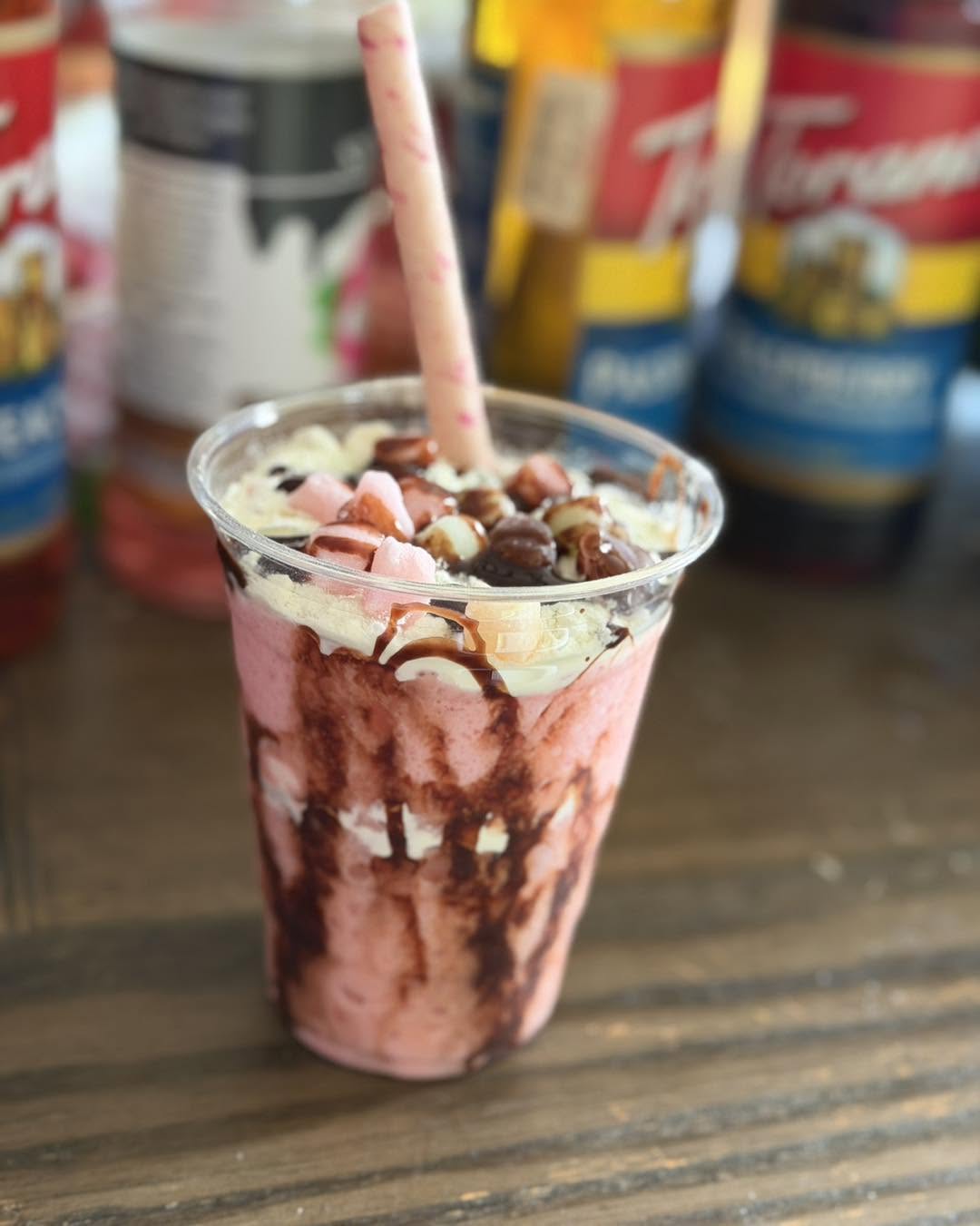 Iskrambol Filipino shaved ice dessert drink